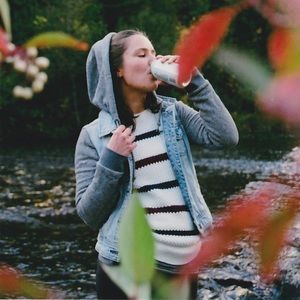 Denim/sweatshirt jacket